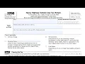 IRS Form 2290 walkthrough Heavy Highway Vehicle Use Tax Return