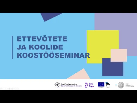 Ettevõtete ja koolide virtuaalne koostööseminar 1.12.2021