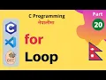 For Loop C Programming Tutorial in Nepali