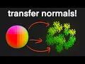 How To Transfer Normals in Blender 4 1 With Geometry Nodes No Transfer Attribute Node