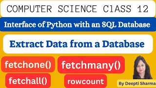 Display Data by using fetchone fetchmany fetchall and rowcount Interface Python with MySQL