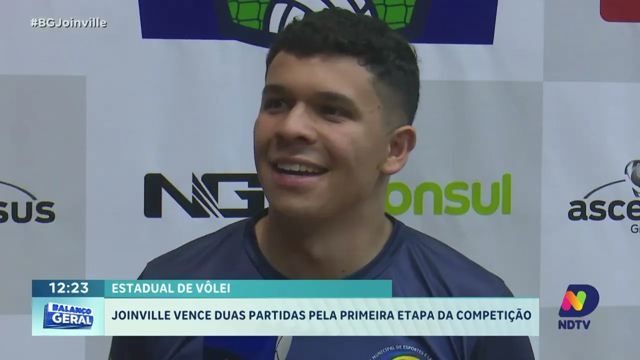 Estadual de vôlei: Joinville vence duas partidas pela primeira etapa da competição