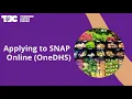 Applying to SNAP Online