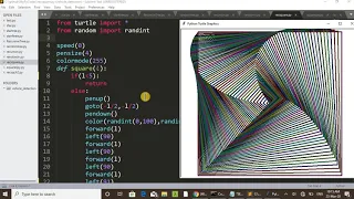 Python Turtle Graphics - Geometrical Design