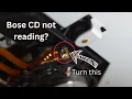 Easy Fix Bose CD player not reading Model AWRCCH