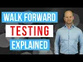 Walk Forward Optimization for Algo Trading