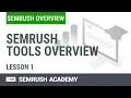 SEMrush Tools Overview Lesson SEMrush Academy