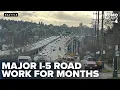 Long-term I-5 lane reductions to impact Seattle traffic drivers urged to plan for delays