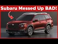 THE 2026 SUBARU OUTBACK HAS SOME SERIOUS PROBLEMS