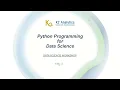 Python Programming for Data Science Modules and Packages import modules - math os sys