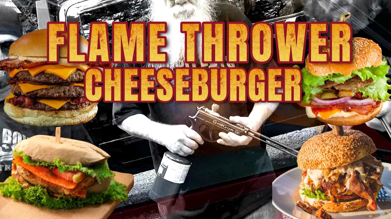 Flamethrower Hot Cheese Burger