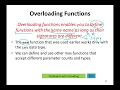 C Functions Overloading Functions Function Prototype Default Arguments