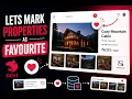 List the list of properties that a user has marked a Favourite - Nest stay feature building