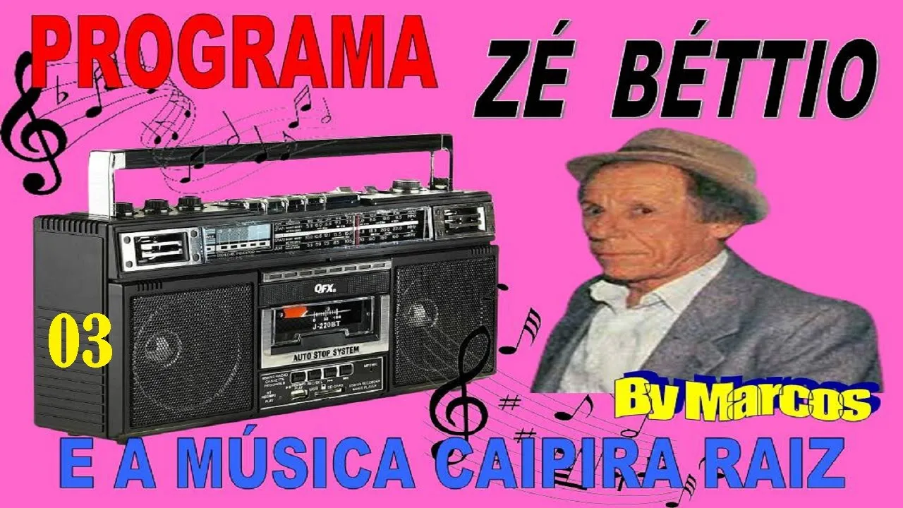 03 - Programa ZÉ BÉTTIO tocando a música CAIPIRA E RAIZ - Só   Saudades  (by Marcos)  Bom Demais