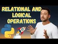 Learning Python Relational and logical operators TRUE FALSE AND OR