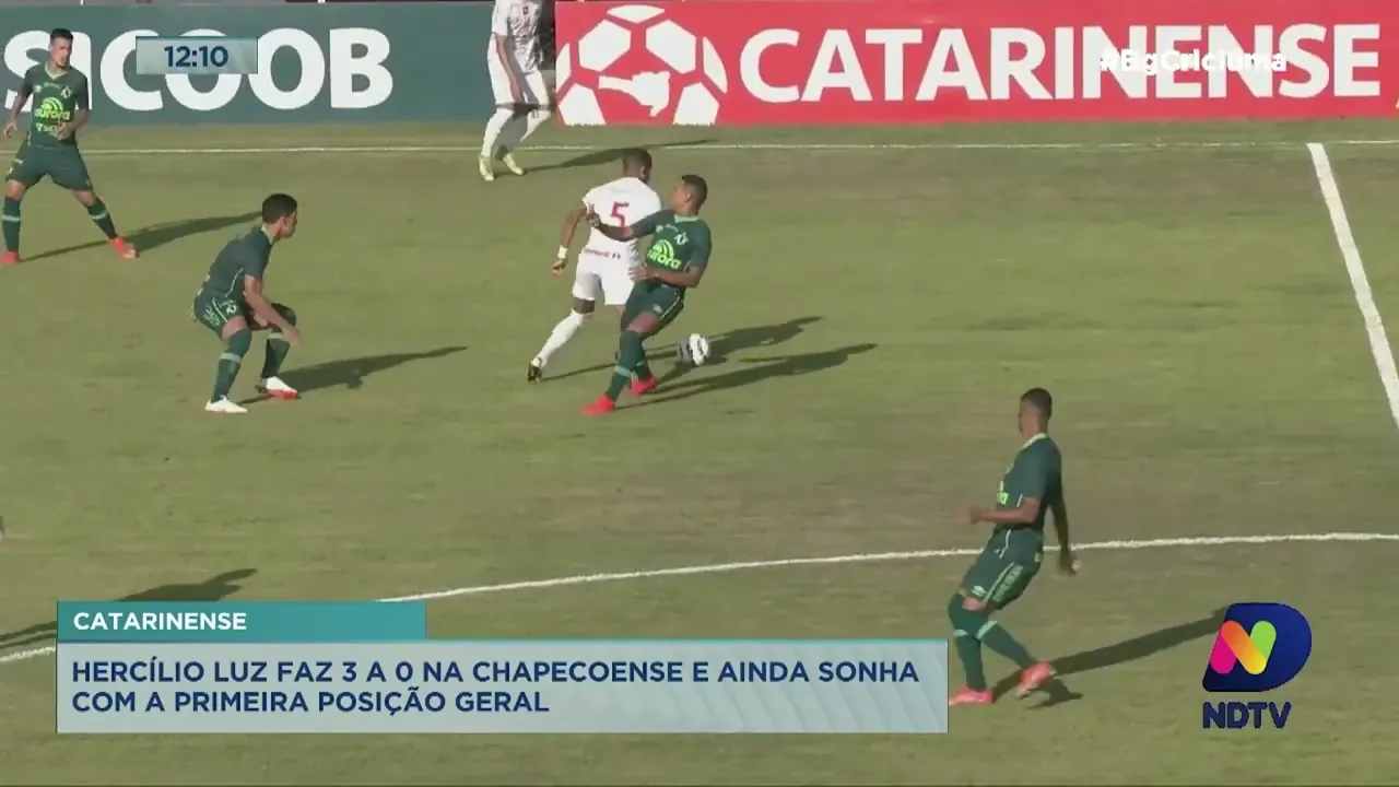 Hercílio Luz vence Chapecoense por 3 a 0 pelo Campeonato Catarinense
