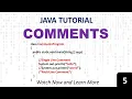 Java Comments Types Of Comments In Java Single Line Comment Multiline Comment