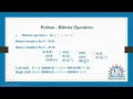 Bitwise Operators - 2 in Python programming in Tamil