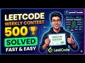 LeetCode 500 Contest Breakdown Easy Medium Solutions Step-by-Step