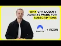 Why VPNs Don t Always Work for Streaming And What Actually Fixes It