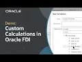 How to Build Calculations in Oracle Fusion Data Intelligence