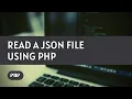 a JSON file data using PHP HTML PHP Bootstrap