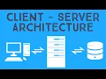 Client-Server Architecture 1-Tier 2-Tier 3-Tier architecture