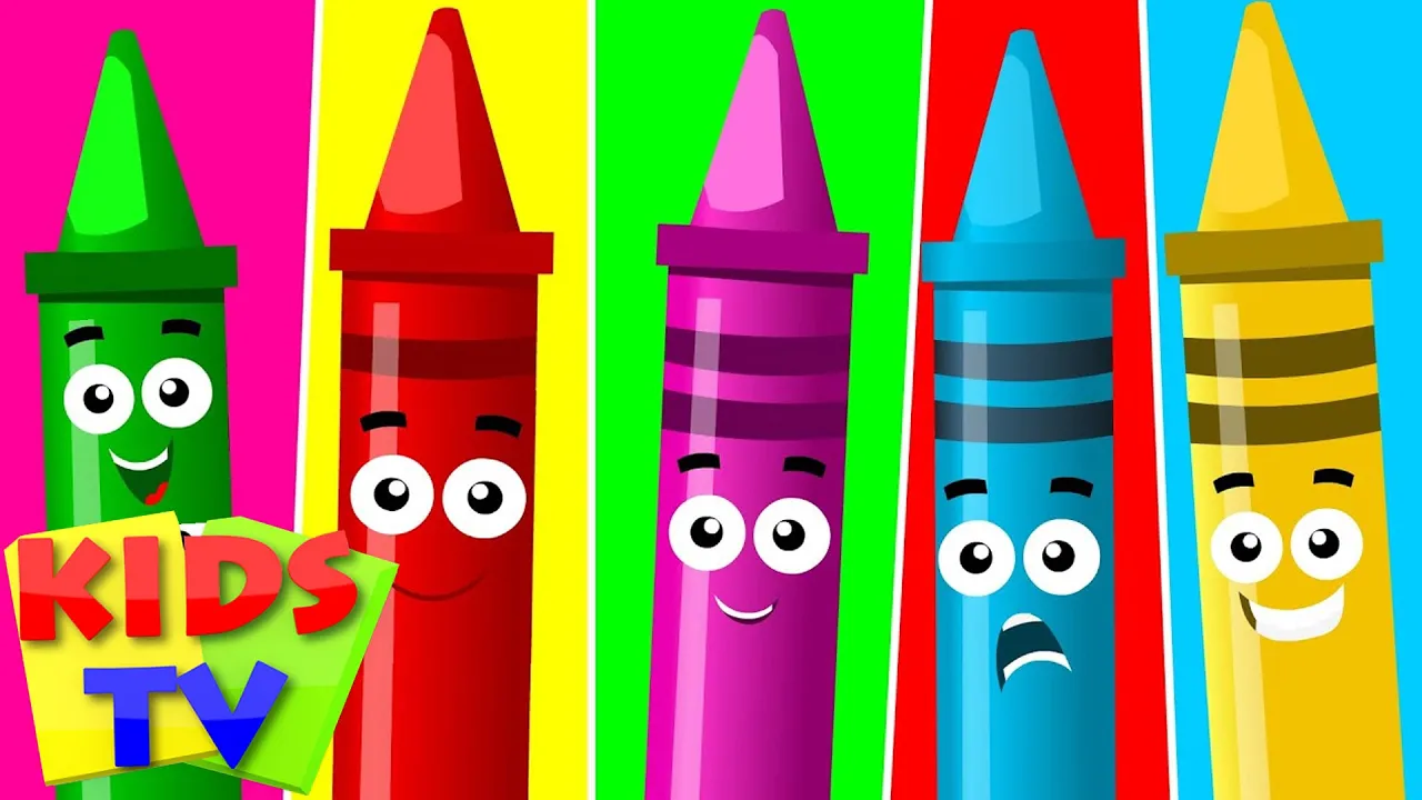 five little crayons | crayons song | original children songs by Kids tv