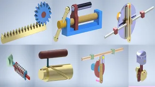                                                           ميكانزمات لتحويل الحركة الدورانية لخطية دندنها