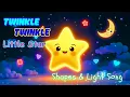 Download Lagu Twinkle, Twinkle Little Star | Shapes \u0026 Light Song | Kidsjourney