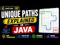 LeetCode 62 Unique Paths Explained in Java Dynamic Programming DP Step-by-Step Solution
