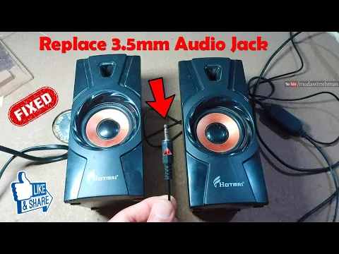 Download MP3 How To Replace Speakers 3.5mm Audio Connecter | Fix Broken Speakers Audio jack at Home