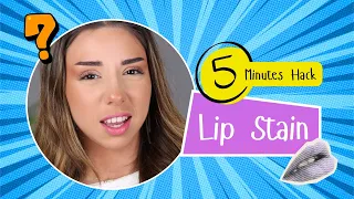 5 minutes crafts - lip stain hack With Joy | حيلة الخمس دقائق لتحضير صبغ الشفاه مع جوي