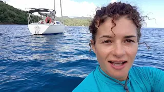 Boat life female solo traveler. A play day in Martinique