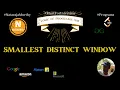 Smallest Distinct Window Nataraja Murthy Program Stay Safe and Code