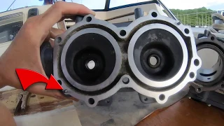 Crankshaft Lesson From A Girl!  Rebuilding a 25hp 2stroke Yamaha Outboard in great detail!