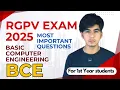 Basic Computer Engineering RGPV 2025 BCE Important Questions RGPV Bhopal Growwithfarooque
