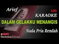 Download Lagu ARIEF DALAM GELAKKU MENANGIS ( NADA RENDAH ) || KARAOKE