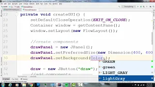 JPanel drawString and JButton