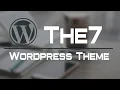 The7 Wordpress Theme How to Make Web Page