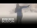 Wind-blown snow battering South Shore of Massachusetts
