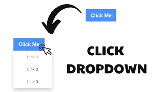 How to create Click Dropdown Menu in HTML CSS and JavaScript