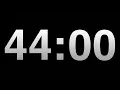 Timer 44 Minutes Timer Countdown Black Background