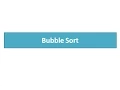 Bubble Sort - Example Step by Step