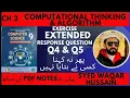 9th Computer erq Q4 Q5 nbf fbise Syed Waqar Hussain