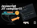 JavaScript is no more interpreter language JIT Compiler helps JS Engine