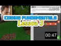 Coding Fundamentals Lesson 3 - MINECRAFT EDUCATION