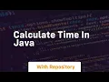 calculate time in java