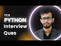 Python Interview Question TCS Udit Soni