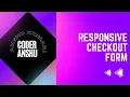 How to create a responsive payment checkout page using html CSS Payment gateway using html CSS